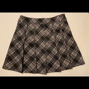 Plaid mini skirt medium size color gray